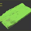 Modern Garden Model With Stone Structure And Green Vegetation Design
