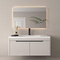 modern sink bathroom cabinet 3d model