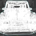 BRABUS ROCKET Car With Front Grille Round Headlights Roof Lights And Sporty Off Road Design