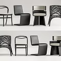 Modern Leisure Chairs With Diverse Designs Woven Details Wooden Frames And Sleek Lines