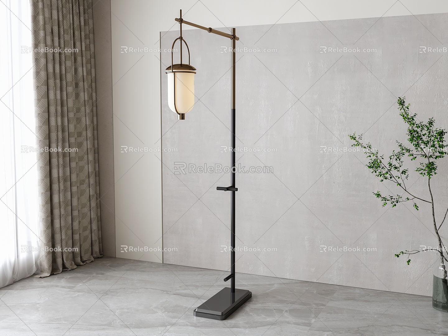 New Chinese floor lamp 3d model