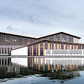 New Chinese Exhibition Hall Architecture Art Museum Architecture Museum Architecture Sales Department Architecture 3d model