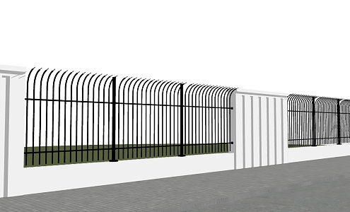 Fence anti-climbing fence 3d model