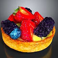 Commercial Baking Equipment For Crafting Fresh Fruit Tarts With Mixed Berries And Mango