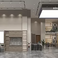 Modern Hair Salon Interior Design With Styling Stations Large Screen Mirrors Chairs And Plants