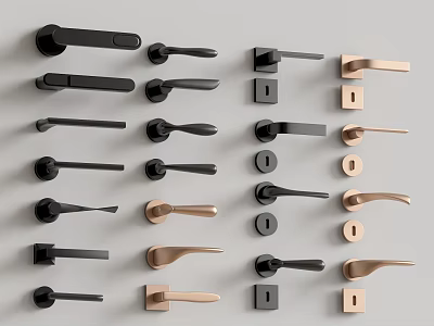 Modern Door Handle 3d model