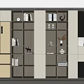 Bookcase Locker Home Cabinet Entrance Cabinet Partition Cabinet Display Cabinet Embedded Bookcase 3d model