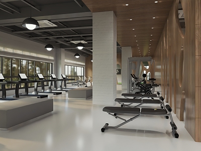 INDUSTRIAL LOFT GYM 3d model