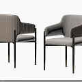 Modern Elegant Single Chair Upholstered Beige Fabric With Armrests Metal Legs And Wooden Accents