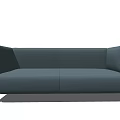 Modern double sofa multiplayer sofa 3d model