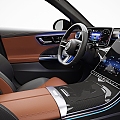 Mercedes-Benz car engine can open the trunk can open high-precision interior 3d model