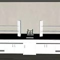 Central console of modern experimental table test bench 3d model