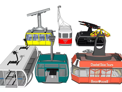 Cable car 3d model