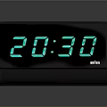 Smlig Black Digital Clock Electronic Device With Clear LED Time