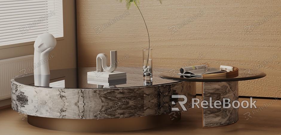 Modern coffee table model