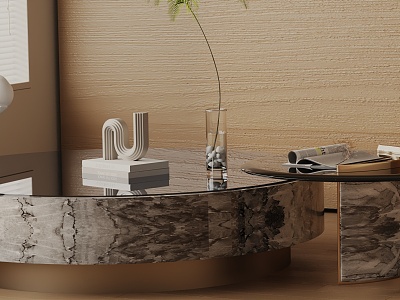 Modern coffee table model