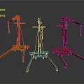 Yellow Blue Red Portable Hoist Stands With Stable Frame For Lifting