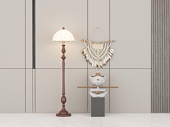 French retro floor lamp 3d model