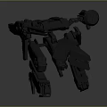 Mechanical Robot Character With Intricate Mechanical Arms Legs And 3D Model Design