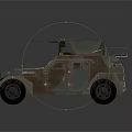 Armored Military Vehicle With Camouflage Paint Top Mounted Weapon And Rugged Exterior Design