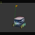 Modern Delivery Robot Express Robot Express Classification Robot Intelligent Delivery Robot 3d model