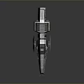 Sci Fi Spaceship With Metallic Structure And Futuristic Detailed Exterior Design