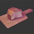 Sliced Bread On Wooden Cutting Board With Crusty Top And Natural Texture