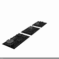 Dolce Stil Novo 3 in 1 Gas Hob Featuring 3 Sizes 3 Types Of Pots