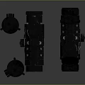 Infrared Steiner Laser Pistol Light Source Firearm Sight Firearm Device 3d model