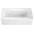 Modern White Freestanding Bathtub with Sleek Design and Smooth Finish for Bathroom Interior