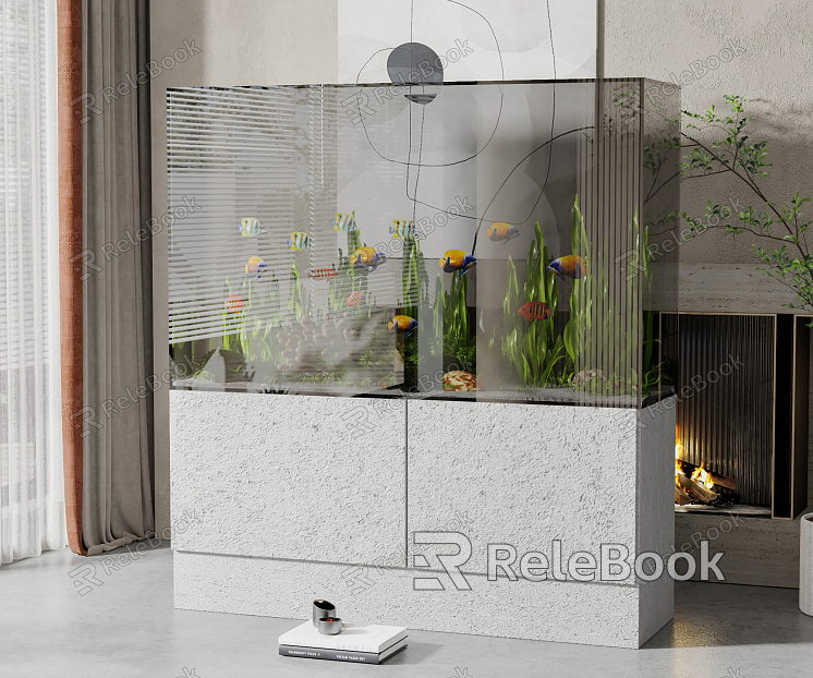 Modern Fish Tank Household Glass Bathtub model