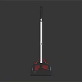 Modern Red And Black Vacuum Cleaner With Powerful Suction And Ergonomic Design 3d model