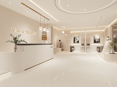 Modern Bridal Shop 3d model