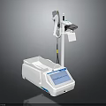 Modern Laboratory Equipment With White Body Digital Display And Adjustable Probe Arm