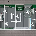 HX STEEL Metal Products Exhibition Booth With Display Frames And Company Signage