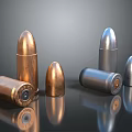 Modern Bullet Luger 3d model