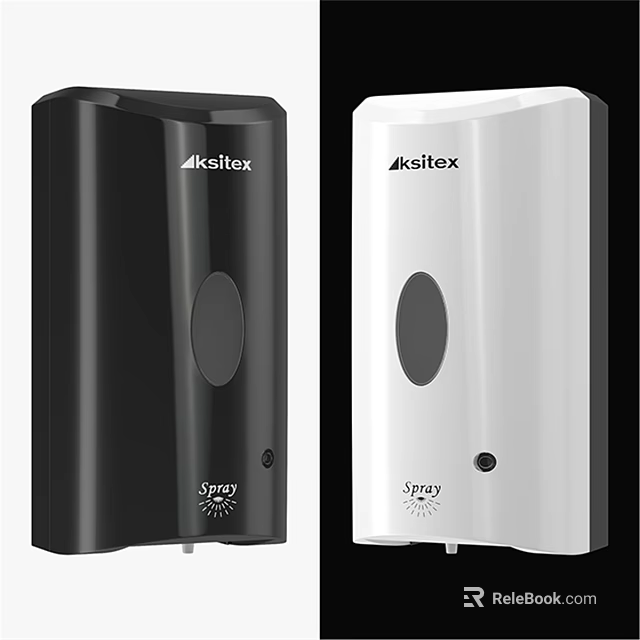 Kaltex Black And White Spray Soap Dispensers For Daily Washing Use 3d model 