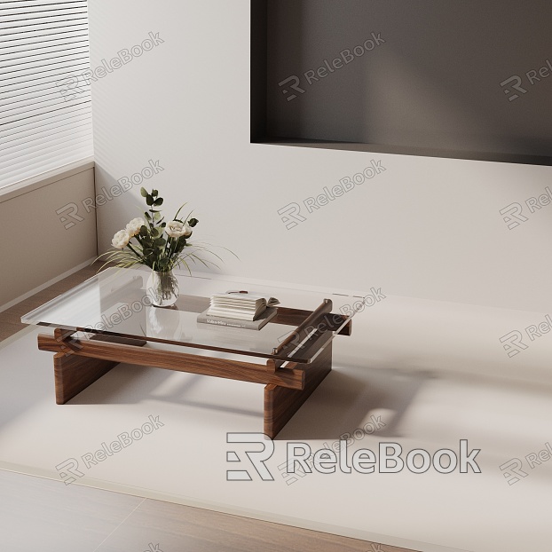 Modern coffee table model