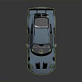 Blue Sports Car With Sleek Body Design And Rear Wing Details