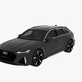 Audi Audi RS6 Avant 2020 Audi car has interior on four sides 3d model