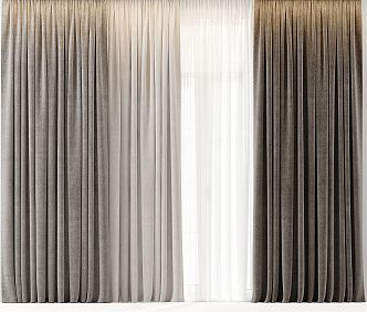 Modern Curtains 3d model