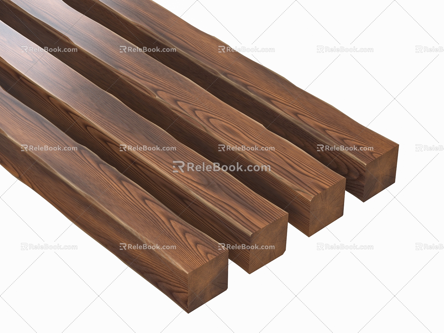 Modern Wood Pillar Old Wood Old Wood Wood Member 3d model