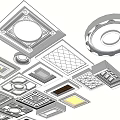 Various Stylish Ceiling Designs with Different Shapes and Decorative Patterns