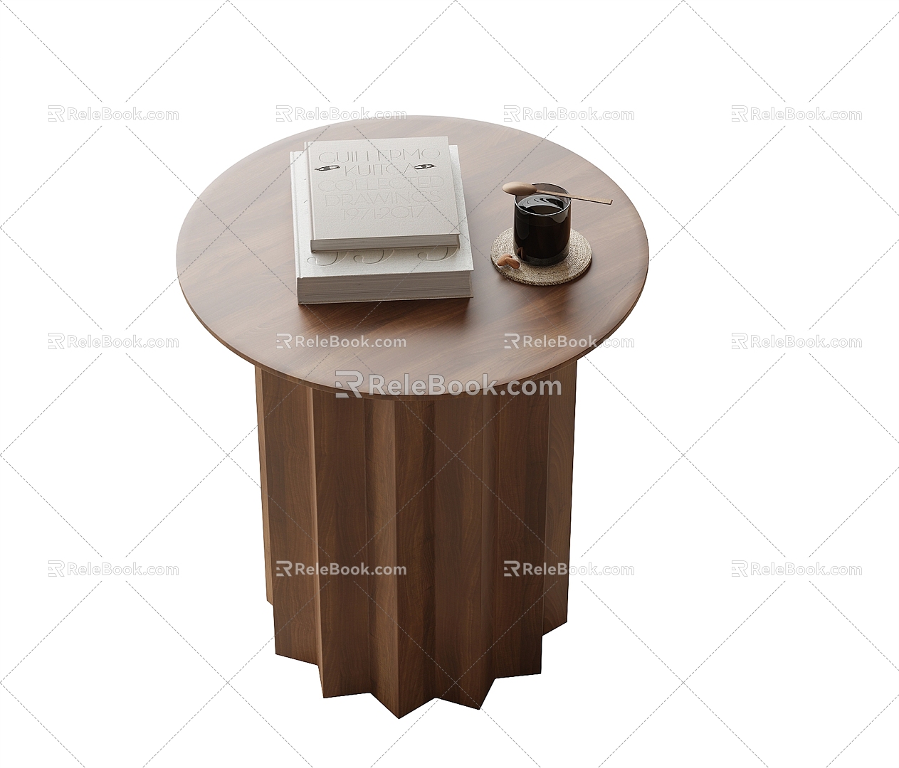 Modern round side corner 3d model