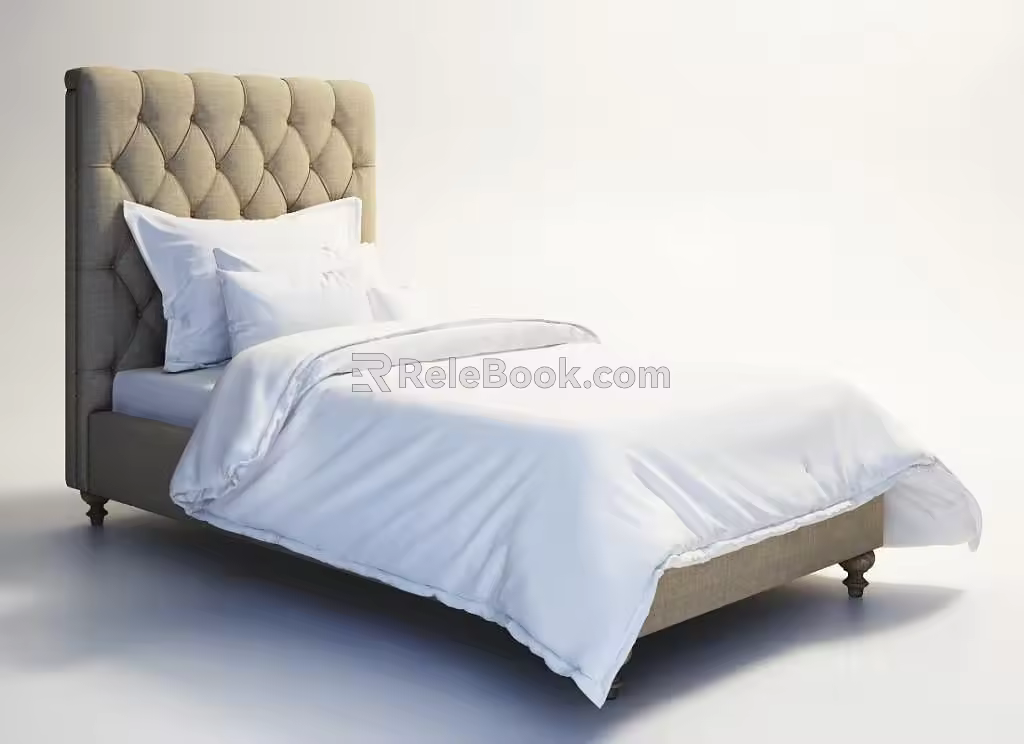 Single Bed 3d model