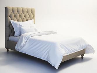 Single Bed 3d model