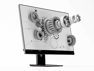 modern industrial machinery scene creative machinery 3d model