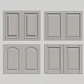 Grey Cabinet Doors With Various Panel Designs For Modern Home Interiors