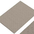 Square Beige Woven Rug With Simple Texture For Living Room Decor