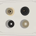 Elegant Wall Lamps with Gold Base and Transparent Glass Shade on White Decorative Wall
